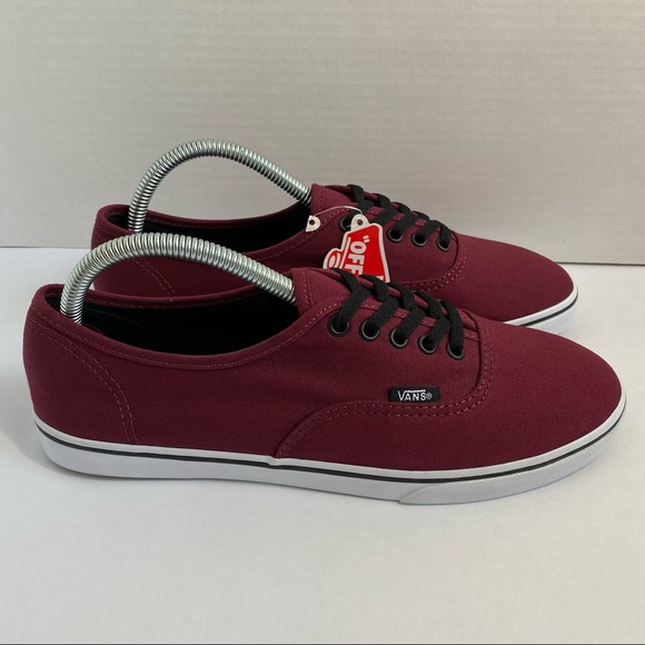 Vans | Shoes | New Vans Port Royale Red Black Low Top Sneaker Sz Men 8  Women 95 Off The Wall | Poshmark